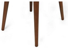 Zestaw krzeseł do jadalni Dallas Beige and Walnut, 2 szt.