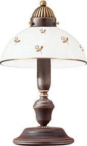 Kolarz 731.73.170 - Lampa stołowa NONNA 1xE14/60W/230V, z motywem kwiatowym, wykończenie w kolorze różowego złota