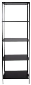 Czarny regał House Nordic Vita Shelf, 51x170 cm