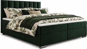 Ciemnozielone łóżko kontynentalne 5 rozmiarów G4-L92