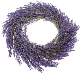 Sztuczny wieniec lawenda, średnica 65 cm
