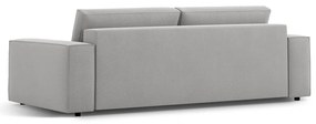 Jasnoszara rozkładana sofa 247 cm Jodie – Micadoni Home