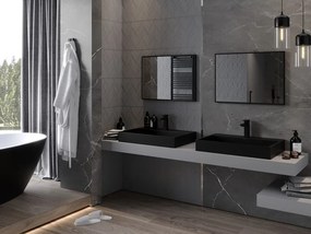 Mexen Loft lustro łazienkowe prostokątne 70 x 50 cm, rama czarna - 9852-070-050-000-70