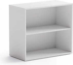 Regał biurowy BLOCK, 800 x 400 x 710 mm, biała