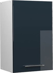 Szafka ścienna ciemnoniebieski wysoki połysk 45x34.1x72 fame-line