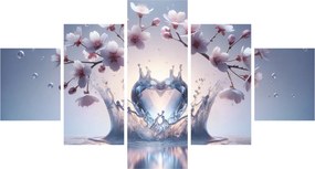 Obraz - Diamentowe serce (125x70 cm)