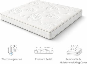 Średnio twardy piankowy materac 160x200 cm Smooth Vibe – Bonami Selection