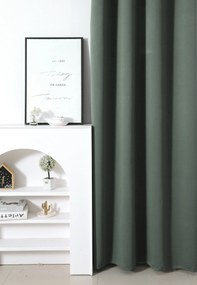 Zasłona OXFORD 140x270 cm, szarozielony Zawieszanie: Taśma z wiązaniami