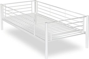 Łóżko Piętrowe Dla Dzieci 90x200 cm RODEZ Metalowe Białe