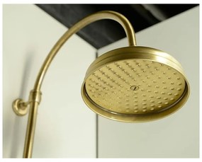 Zestaw prysznicowy z mosiądzu w kolorze brązu z deszczownicą i słuchawką prysznicową 142 cm Antea – Sapho