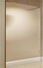 Stały panel prysznicowy Walk In | Szkło hartowane 6 mm, antykamień, Falisty | Wysokość 200 cm | Oro Cepillado 100cm