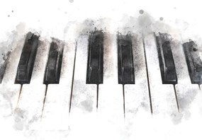 Fototapeta - Pianino, rysunek (196x136 cm)