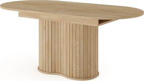 Stół rozkładany CARA Dąb cremona do Salonu Jadalni 180-220 x 90 x 76 cm, Owalny