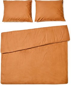 PrzytulneMieszkanie.pl PrzytulneMieszkanie.pl Bawełniana pościel CALMORA terakotowa Rozmiar pościeli: 2 szt 70 x 90 cm | 200 x 200 cm