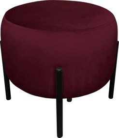 Pufa OLA loft ławka podnóżek metal : Kolor Stelaża - Czarny , Kolor tkaniny - VELVET - MG02, Typ tkaniny - Velvet