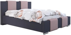 Dwuosobowe łóżko tapicerowane 140x200 Molta 3X - 36 kolorów