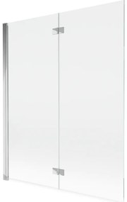 Mexen Mist parawan nawannowy 2-skrzydłowy lewy 140 x 150 cm, transparent, chrom - 8A9-140-002-01-00-L