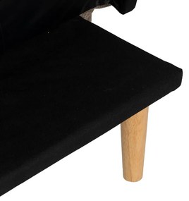 Beżowa rozkładana sofa z tkaniny szenilowej 175 cm – Ixia