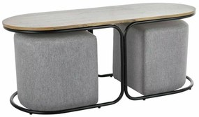ŁAWA DUAL DĄB ARTISAN/CZARNY 120X50 (ZESTAW) SIGNAL