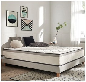Średnio twardy/miękki piankowy materac dwustronny/termoregulacyjny 90x200 cm Premium Hotel Edition – Moonia