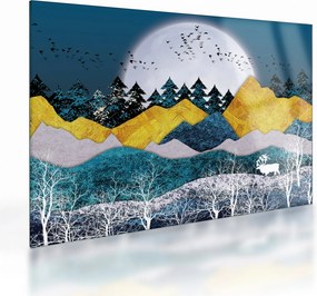 Obraz na szkle - Krajobraz polarny (70x50 cm)