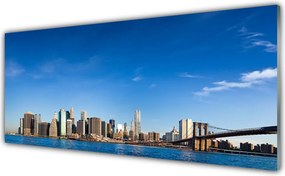 Szkło do Kuchni na Ścianę Światła Mostu Nad Metropolią