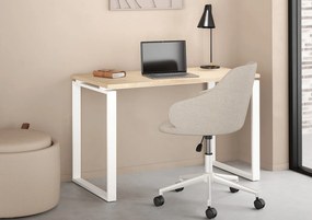 Biurko loft na płozach Sign 120 jackson hickory/biały mat