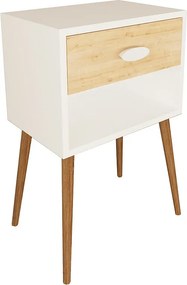 Drewniany stół boczny stolik nocny Singol XL