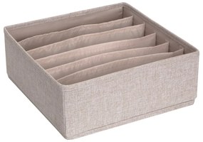 Beżowy organizer do szuflady z przegródkami Bigso Box of Sweden Drawer, 29x11 cm