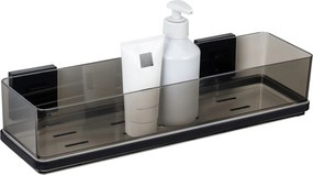 Transparentna półka łazienkowa QUADRO, montaż bez wiercenia