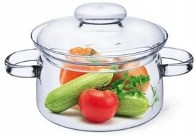Garnek szklany Simax 6063 z pokrywką Nyko 1,5 l