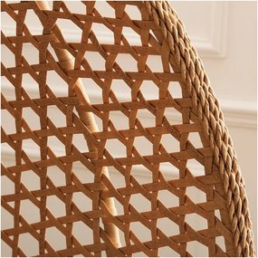 Jasnobrązowy fotel wiszący TROPIKAL ze stojakiem