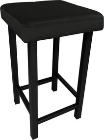 Taboret KLASYK tkanina Welur stelaż metalowy : Kolor Stelaża - Czarny , Kolor tkaniny - VELVET - MG19, Typ tkaniny - Velvet, Wysokość - 60 cm