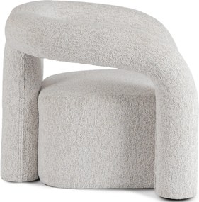 Szary designerski fotel do salonu w stylu nowoczesnym C2-B78