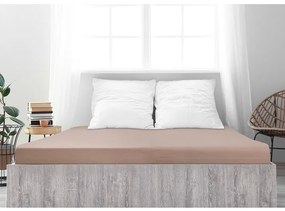 4Prześcieradło Home Jersey Ideal orzech, 180 x 200 cm