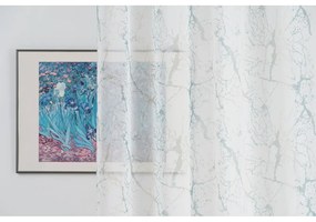 Kremowo-turkusowa firanka 140x260 cm Mizar – Mendola Fabrics