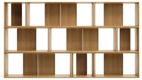 Modułowy system półek w dekorze dębu 9 szt. 202x114 cm Litto – Kave Home