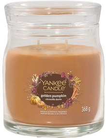 Yankee Candle Świeca zapachowa średnia SignatureGolden Pumpkin, 368 g, M
