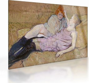 Obraz na szkle - Henri de Toulouse-Lautrec, The Sofa, reprodukcje (70x50 cm)