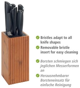 Bambusowy stojak na noże Mera – Wenko