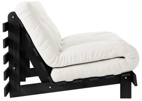 Kremowa rozkładana sofa 140 cm Roots Black Night – Karup Design
