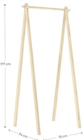 Naturalny stojak na ubrania z drewna sosnowego Hongi – Karup Design