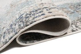 Nowoczesny beżowo-szary przecierany chodnik dywanowy T5-N71