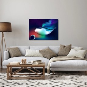 Obraz - Kosmiczny wieloryb (70x50 cm)