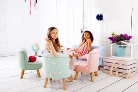 Nierozkładana sofa dziecięca Somebunny welur