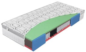 Średnio twardy sprężynowy materac 160x200 cm Greengel Senior – Materasso