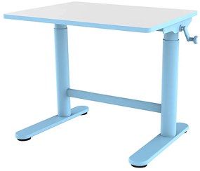 Niebieskie regulowane ergonomiczne biurko dla dzieci S0-B56