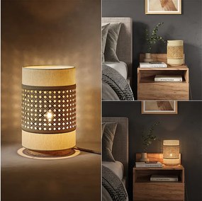 Lampa stołowa kremowy 17.5x17.5x26.5 morten