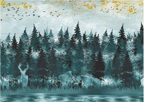 Obraz - Zwierzęta w lesie (70x50 cm)