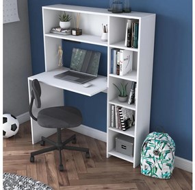 Biurko RANI 113,2x141,8 cm z półką, białe